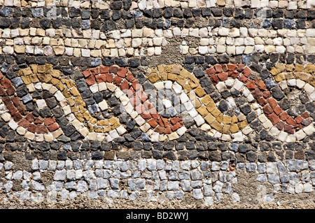 I mosaici della villa romana di Pisoes vicino a Beja Alentejo Portogallo Foto Stock