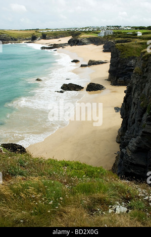 Madre Ivey's Bay, Cornwall, Inghilterra Foto Stock