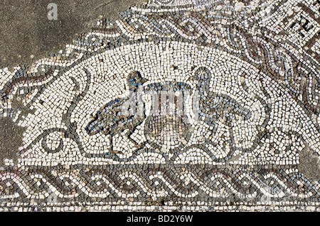 I mosaici della villa romana di Pisoes vicino a Beja Alentejo Portogallo Foto Stock