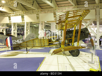 Inizio del ventesimo secolo Bi-piano degli aerei da caccia della Royal Flying Corps. Foto Stock