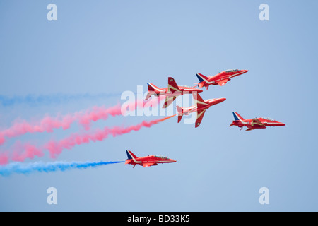 Le frecce rosse Royal Air Force Aerobatic Team Foto Stock