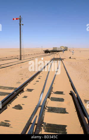 Nubia sudan stazione ferroviaria nei pressi di karima Foto Stock