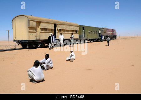 Nubia sudan stazione ferroviaria nei pressi di karima Foto Stock