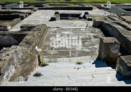 Veduta della villa romana di Pisoes vicino a Beja Alentejo Portogallo Foto Stock