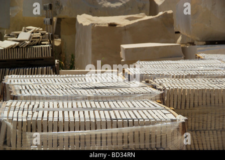 Marmor blocco di cava di marmo 03 Foto Stock