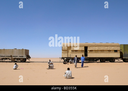 Nubia sudan stazione ferroviaria nei pressi di karima Foto Stock