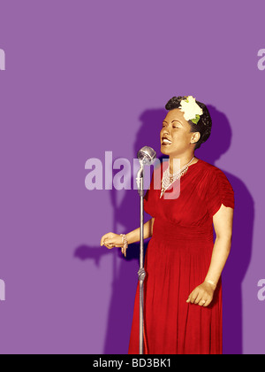 BILLIE HOLIDAY - US cantante jazz Foto Stock