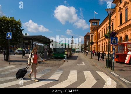 Centralstation la principale stazione ferroviaria di Malmö Skåne Svezia Europa Foto Stock