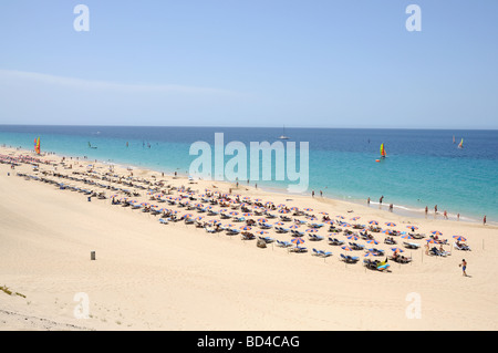 Spiaggia di Playa del Matorral, Isola Canarie Fuerteventura, Spagna Foto Stock