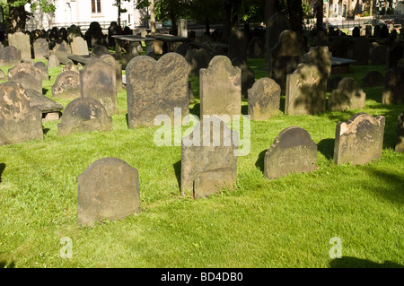 Lapidi, antica terra di seppellimento, Halifax, Nova Scotia, Canada Foto Stock