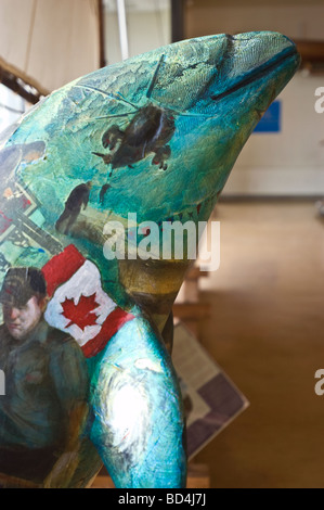 Dolphin parade, statue di Halifax, Nova Scotia, Canada Foto Stock