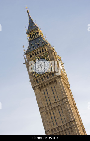 House of Commons e big ben clock tower Foto Stock
