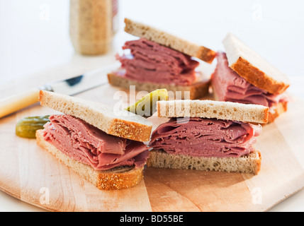 Un gustoso panino Foto Stock