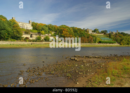 Dresda Dresda Elbschlösser palazzi sul fiume Elba 19 Foto Stock