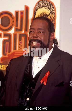 BARRY WHITE US cantante Soul circa 1990 Foto Stock