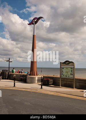 Fine marcatore per Trans Pennine trail a Hornsea Yorkshire Regno Unito Foto Stock