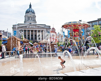 Nottingham Riviera in piazza del vecchio mercato. Nottingham, Inghilterra Foto Stock