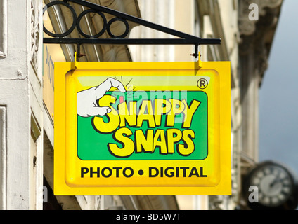 Snappy scatta foto di elaborazione shop segno Ago 2009 Foto Stock