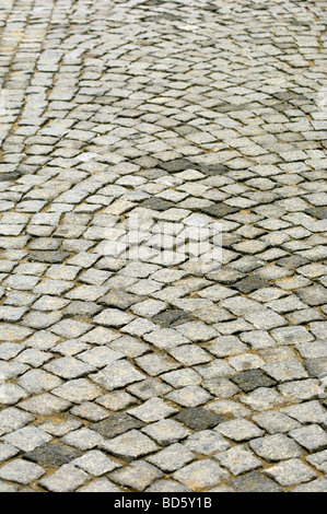 Strada di ciottoli ad Istanbul in Turchia Foto Stock