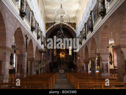 Interno Cattedrale otf " , Unserer lieben Frau' Villingen Foresta Nera in Germania Foto Stock