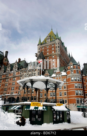 Canada, Québec : Le 'Château de Frontenac' castello a Quebec City. Foto Stock