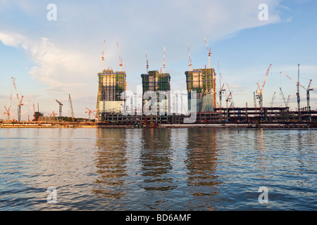 Il Marina Bay Sands, a Singapore il primo casinò, in costruzione nel maggio 2009 Foto Stock