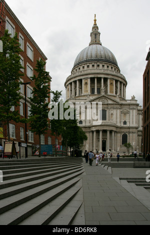 La Cattedrale di St Paul. Vista da Pietro Hill, London REGNO UNITO Foto Stock