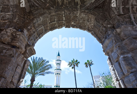 Libia Tripoli il Marco Aurelio arco nella vecchia Medina Foto Stock