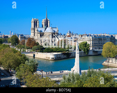 Ile de la Cite, Parigi, Francia. Foto Stock