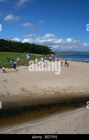 Crawfordsburn beach ora parte di crawfordsburn Country Park in North County down Irlanda del Nord Regno Unito Foto Stock