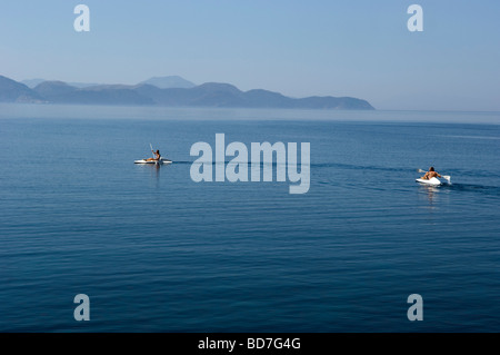 Kayak in mare Foto Stock