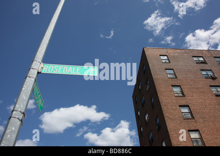 1090 Rosedale Avenue, Bronx, New York, casa d'infanzia di U.S. La Corte Suprema di Giustizia Sonia Sotomayor Foto Stock