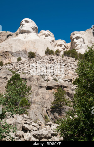 Vista del Monte Rushmore National Memorial in Black Hills del Dakota del Sud Foto Stock