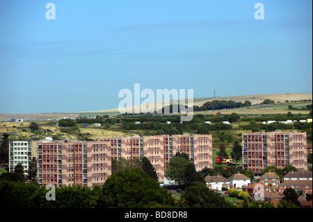 Il Swanborough appartamenti nel consiglio Whitehawk estate in Brighton Regno Unito Foto Stock