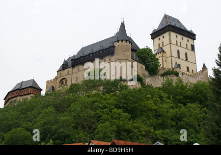 Il castello di Karlstejn Repubblica Ceca Foto Stock