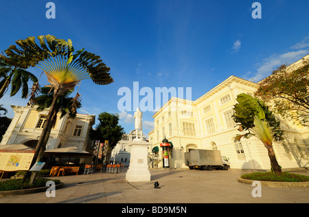 The Sir Stamford Raffles Landing Site, Singapore Sin Foto Stock