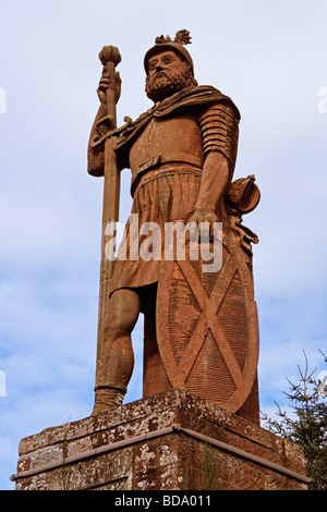 Statua di Sir William Wallace a Dryburgh vicino a Melrose Foto Stock