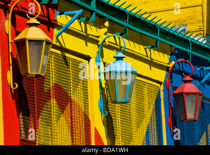 Dettaglio colorato nel quartiere di La Boca Buenos Aires Argentina Foto Stock