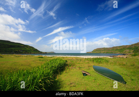 Calgary Bay sull'Isola di Mull, Scozia. Foto Stock