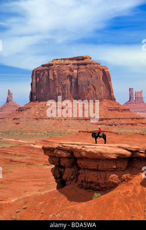 La vista da John Ford punto alla Monument Valley, Arizona, Stati Uniti d'America Foto Stock