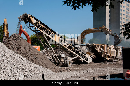 Il rinnovamento urbano in Rochester NY USA. Foto Stock