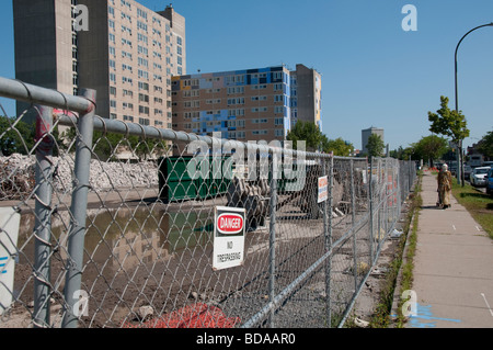 Il rinnovamento urbano in Rochester NY USA. Foto Stock