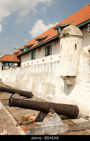 Indonesia Jakarta Java vecchia Batavia Port Bahari Maritime Museum ingresso Foto Stock