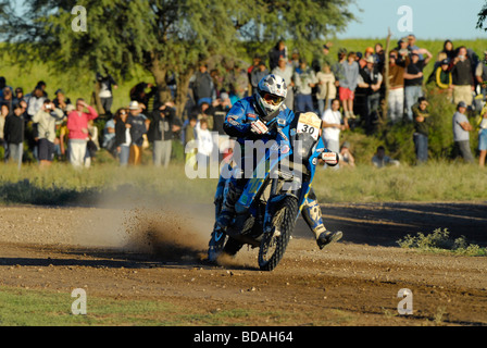 Motociclo al Rally Dakar Argentina Chile 2009 Foto Stock
