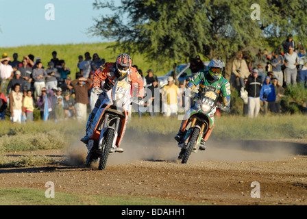 Motociclo al Rally Dakar Argentina Chile 2009 Foto Stock