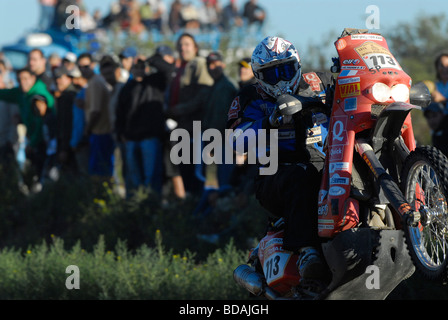 Motociclo al Rally Dakar Argentina Chile 2009 Foto Stock