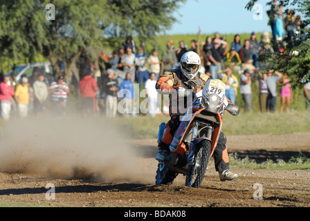 Motociclo al Rally Dakar Argentina Chile 2009 Foto Stock