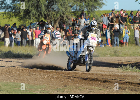 Motociclo al Rally Dakar Argentina Chile 2009 Foto Stock
