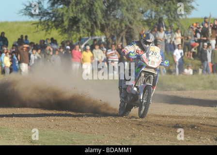 Motociclo al Rally Dakar Argentina Chile 2009 Foto Stock