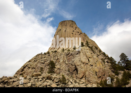 Devils Tower National Monument, Wyoming negli Stati Uniti. Foto Stock